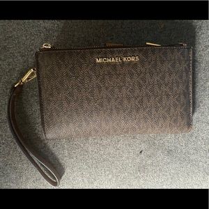 Brown MK Wristlet/Wallet